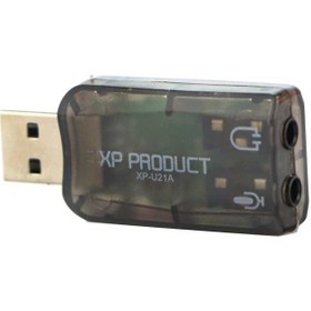 تصویر کارت صدا XP-Product XP-U21C 5.1 ا XP-Product U21C USB sound card XP-Product U21C USB sound card