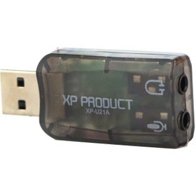 تصویر کارت صدا ایکس پی-پروداکت مدل U21B xp-product u21b sound card