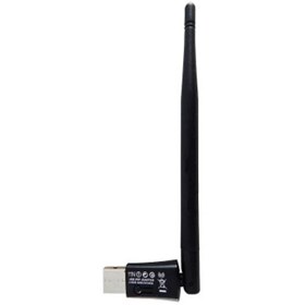 تصویر کارت شبکه USB 2.0 بی سیم کی نت K-UW154 Knet KUW154 - KDUW3005DB / Dongle Usb Wifi 300Mbps 5db With Antena