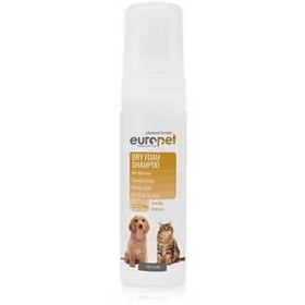 تصویر شامپو فومی مخصوص سگ و گربه یوروپت 200 میلی گرم ( بدون نیاز به آبکشی ) Dry Foam Shampoo Europet