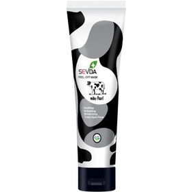 تصویر ماسک شیر 100 میل سودا sevda milk face mask