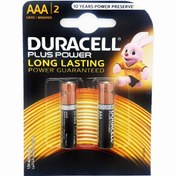 تصویر باتری نیم قلمی دوراسل مدل Plus Power Duralock بسته 2 عددی Duracell Plus Power Duralock AAA Battery Pack Of 2