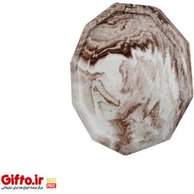 تصویر زیر گلدانی سنگی چند ضلعی 