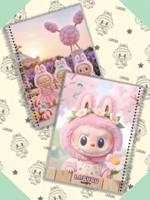 تصویر دفتر 100 برگ طرح لبوبو 