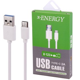 تصویر کابل تایپ سی فست شارژ X-Energy X-123 2A 2m X-Energy X-123 2A 2m Type-C Cable