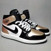 تصویر نایک ایر جردن 1 ساقدار طلایی مشکی – سایز 41 تا 44 