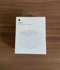 تصویر شارژر 20 وات اصلی آیفون (پارت نامبر BA) - سفید Apple Charger 20 W