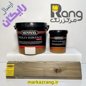تصویر رنگ چوب پایه آب گردویی روشن مینوکس اصلی 1 لیتری 