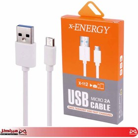 تصویر کابل microUSB ایکس-انرژی مدل X-112 طول 2 متر x-ENERGY X-112 microUSB Cable 2m