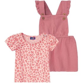 تصویر ست تی شرت و سارافون نوزادی لوپیلو مدل Z-YT56 