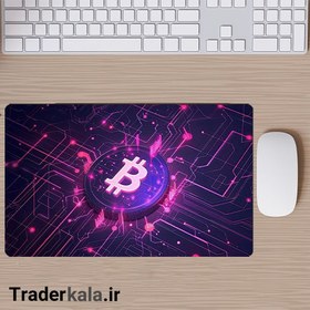 تصویر ماوس پد مخصوص بازی طرح بیت کوین کد MPB1141 