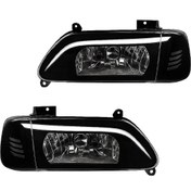 تصویر چراغ جلو اسپرت جمع ساز مدل C-Class مناسب پراید ۱۳۱ سفید 