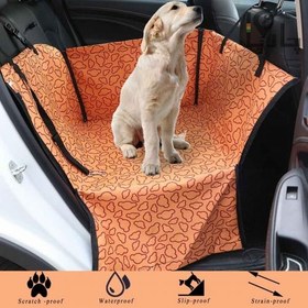 تصویر کاور Pet Car Cover کامل دولایه ضد آب ماشین برای سگ ها و حیوانات انواع پت 