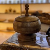 تصویر قندان چوبی پایه دار 