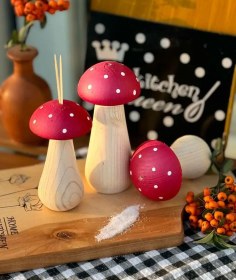 تصویر ست قارچ چوبی 