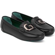 تصویر کفش زنانه چرمی شیما مدل کالج 805 HL مشکی 