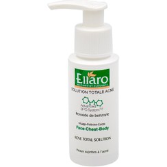 تصویر لوسیون ضد جوش قوی صورت و بدن الارو Ellaro Solution Totale Acne Face Chest Body 