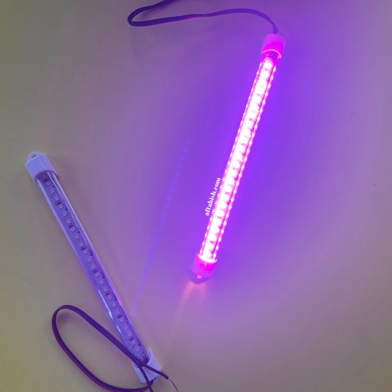 خرید و قیمت چراغ lED خطی 12 ولت 20 سانتیمتری رنگ نور صورتی - بسته 5 ...