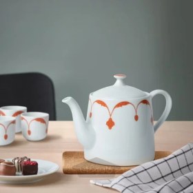 تصویر قوری نارنجی ایکیا 0.8 لیتر مدل IKEA GOKVÄLLÅ IKEA GOKVÄLLÅ Teapot orange 0.8 l