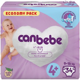 تصویر پوشک جان به به سایز +4 بسته 34 عددی ا Canbebe diaper Size 4+ Pack Of 34 Canbebe diaper Size 4+ Pack Of 34