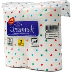 تصویر دستمال حوله ای چشمک بسته 2 رول 