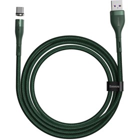 تصویر کابل شارژ سر مگنتی USB به Type-C باسئوس Baseus CATXC-N06 Magnetic Charging Cable 