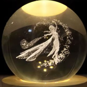 تصویر گوی شیشه ای لیزری طرح السا 