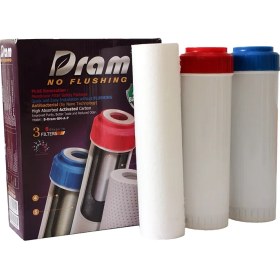 تصویر بسته ۳ عددی نوفلاشینگ Dram BM Noflushing Antibacterial Herbal Water Filter Water Filter