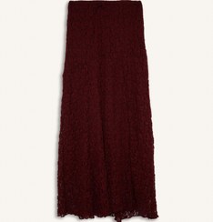 تصویر دامن ماکسی زرشکی دفکتو 