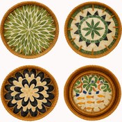 تصویر سینی گرد بدون دسته راتان پاپا 