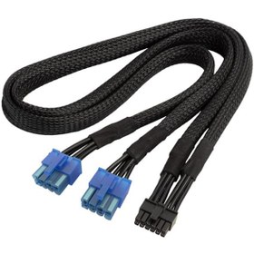 تصویر کابل برق 12 پین کارت‌ گرافیک سیلوراستون مدل SST-PP12-PCIE SilverStone PP12-PCIE 12-pin Graphic Card Power Cable