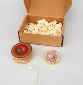 تصویر بازی چوبی فرفره و یویو 