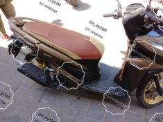 تصویر خرید انلاین روکش زین کلیک Simple two-color motorcycle saddle cover