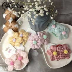 تصویر کش مو طرح گل 