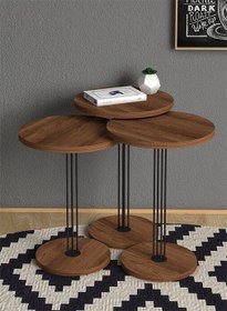 تصویر میز عسلی ۳ تیکه 