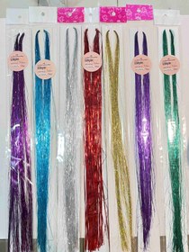 تصویر لمه مو رنگی - آبی 