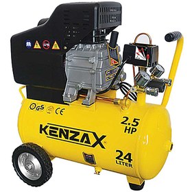 تصویر کمپرسور باد 24 لیتری کنزاکس مدل KAC-124 Kenzax 24 liter air compressor model KAC-124