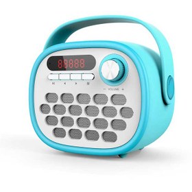 تصویر اسپیکر بلوتوث فانتزی و رم خور W-KING T1 + رم میکرو 16 گیگ W-KING T1 Childrens Story Bluetooth speaker