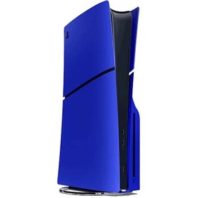 تصویر فیس پلیت PS5 slim رنگ آبی متالیک مناسب استاندارد/دیجیتال 