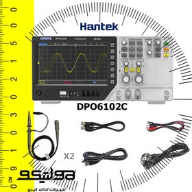 تصویر اسیلوسکوپ 100مگاهرتز 2کانال + 2کانال فانکشن ژنراتور DPO6102C 