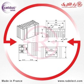 تصویر هیت سینک خنک کننده آلومینیومی WF210000 سلدوک Celduc 
