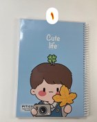 تصویر دفتر 100 برگ مجلد cute life - طرح 