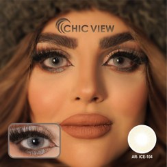 تصویر لنز چشم چیک ویو شماره 104 مدل AR-ICE-104 (chic view) رنگ یخی هاسکی Chic view soft contact lens AR-ICE-104