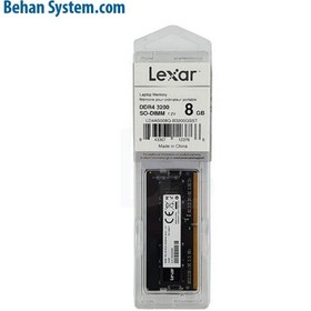 تصویر رم لپ تاپ Lexar 8GB DDR4-3200 