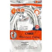 تصویر کابل مانیتور VGA Monitor Cable 1.5m Gold Oscar