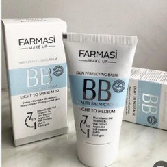 تصویر BB کرم SPF 15 با بافت کرم رنگبندی ۱ و ۲ 