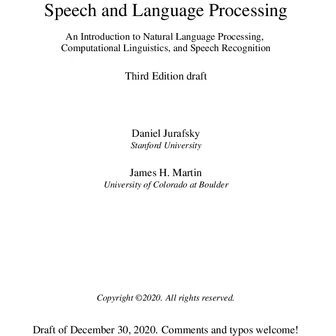 خرید و قیمت دانلود کتاب Speech and Language Processing An Introduction ...