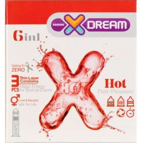تصویر کاندوم 3عددی داغ تنگ کننده تاخیری خاردار شیاردار Hot ایکس دریم ا X Dream Hot Condom 3pcs X Dream Hot Condom 3pcs