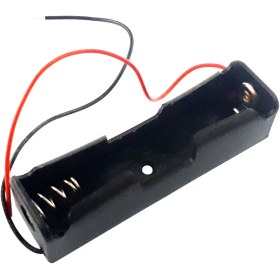 تصویر جا باتری تکی 18650 سیم دار 18650 Battery holder