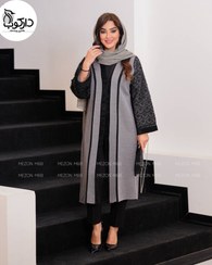 تصویر مانتو مجلسی زنانه کتان لمه 
